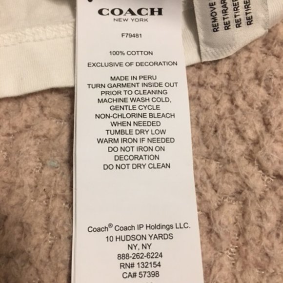 Coach T-Shirt Size M - Picture 7 of 7